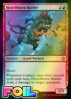 x1 Hearthborn Battler BLB Bloomburrow MTG 139 FOIL RARE M/NM 1x - Image 1