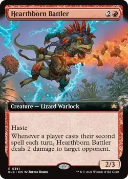 MTG Hearthborn Battler (Extended Art) FOIL - BLB Bloomburrow NM - Image 1