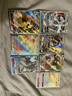 Pokemon Sword & Shield Full Art Holo Lot Rayquaza Marnie Dana 11 Cards - Image 1
