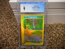 Sunkern cgc 9 MINT REVERSE HOLO Skyridge 2002 E-Reader 106/144 psa card Pokemon - Image 1