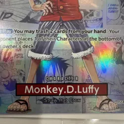 One Piece Monkey.D.Luffy US College Basketball Promo Card 2/9 St John's In-Hand - Image 5