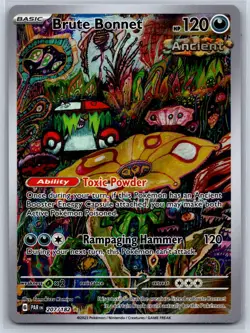Brute Bonnet Illustration Rare Paradox Rift 207/182 Tomokazu Komiya Pokemon Card - Image 1