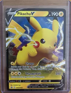 Pikachu V - SWSH: Sword & Shield Promo Cards SWSH061 Pokemon card NM - Image 1