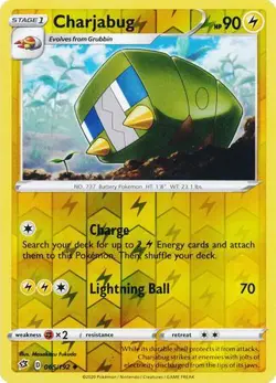 Charjabug 65/192 Reverse Holo | Rebel Clash | Pokemon Card - Image 1