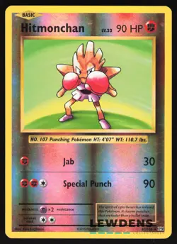 Hitmonchan - 62/108 - Reverse Holo Rare - XY Evolutions - Pokemon Card - LP1 - Image 1