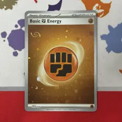 HD Fighting Energy Cosmos Holo with Mew Tail Swirl SVE MEW 006 151 Pokemon Card - Image 1