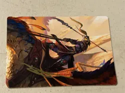 mtg gold signature stamped art card Dragonback Lancer, Tarkir Dragonstorm, 3/54 - Image 1
