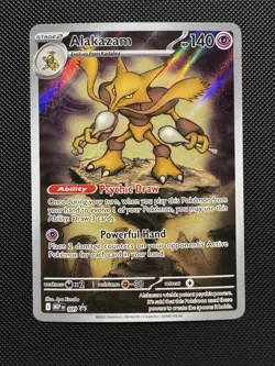 Pokemon TCG Alakazam 009 MEP Promo Me: Mega Evolution Promo Cards Near Mint - Image 1