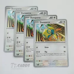 Dunsparce 128/162 x4 Playset 4x Pokemon Temporal Forces TEF - 4 Card Set - Image 1