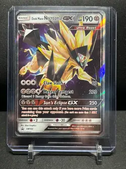 Dusk Mane Necrozma GX SM102 Black Star Promo Holo Pokemon 2018 SM Sun Moon MP - Image 1