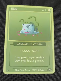 Pokepu Blub (Bulbasaur) 2025 Cool Club Collection Mick Junco Pokemon Fan Art - Image 1
