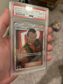 2019 Pokemon SM Hidden Fates Giovanni's Exile #67/68 PSA 10 - Image 3