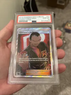 2019 Pokemon SM Hidden Fates Giovanni's Exile #67/68 PSA 10 - Image 4