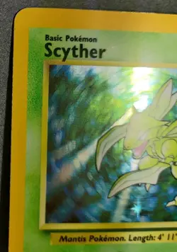 Rare, Holographic Pokemon Jungle Set Scyther 10/64 (Unlimited, English) - Image 2