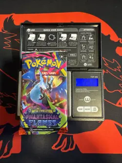 22.52g HEAVY - Pokemon TCG M-E Phantasmal Flames Booster Pack Sealed / Semi GoDU - Image 1