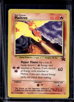 1999 Pokemon Wizards Black Star Promos Moltres #21 - Image 1