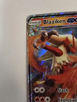 Pokemon TCG Blaziken GX Full Art 28/168, Celestial Storm NM Ultra Rare - Image 4