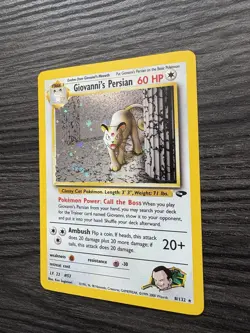 Pokemon TCG Giovanni's Persian 8/132 Gym Challenge Holo Rare Unlimited - Image 5