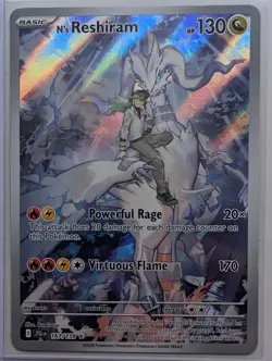 Pokemon N's Reshiram 167/159 Sv09: Journey Together Illustration Rare Foil Holo - Image 1