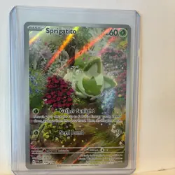 Pokemon TCG Sprigatito 196/193 Paldea Evolved Illustration Rare NM - Image 1