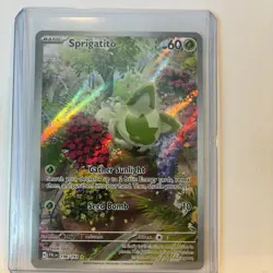 Pokemon TCG Sprigatito 196/193 Paldea Evolved Illustration Rare NM - Image 2