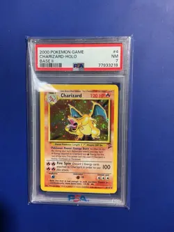 Pokemon Base Set 2 Charizard Holo 4/130 PSA 7 FART SWIRL 🌀 - Image 1