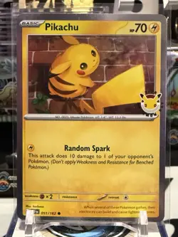 Pokemon TCG Pikachu 051 /162 2026 Pokemon Day Stamped Promo NM - Image 1