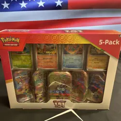 Pokemon Scarlet & Violet 151 Costco Mini Tin 5-Pack Factory Sealed - Image 1