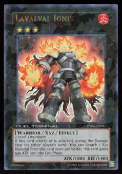Lavalval Ignis DT06-EN087 Duel Terminal Ultra Rare Yu-Gi-Oh - Image 1
