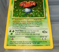 Pokemon Cards: Jungle Rare Holo: VILEPLUME 15/64 No Symbol Error LP - Image 3