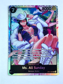 One Piece The Azure Sea's Seven Ms. All Sunday SR Foil OP14-084 NM - Image 1