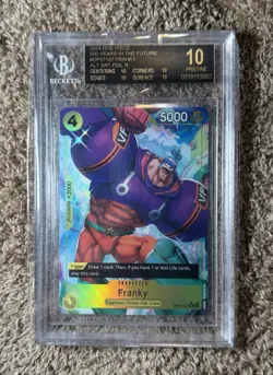 2024 One Piece English 500 Years in the Future Franky OP07-107 BGS10 Black Label - Image 1