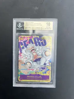 2023 ONE PIECE AWAKENING OF THE NEW ERA ALT ART #OP05-119 MONKEY D. LUFFY BGS 10 - Image 1