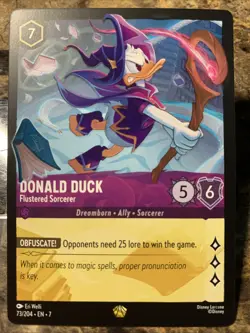 Disney Lorcana Archazia's Island Donald Duck - Flustered Sorcerer 73/204 Legend - Image 1