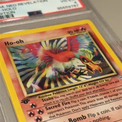 2001 POKEMON NEO REVELATION 1ST EDITION #7 HO-OH-HOLO PSA 4 - Image 4
