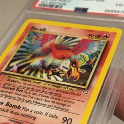 2001 POKEMON NEO REVELATION 1ST EDITION #7 HO-OH-HOLO PSA 4 - Image 5