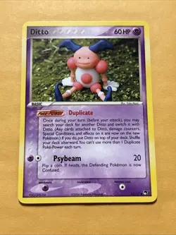 Pokemon TCG 2006 Ditto Mr.Mime 12/17 Pop Series Promos MP - Image 1
