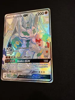 Pokemon TCG Shiny Zygarde GX Holo Rare Card SV65/SV94 Hidden Fates Shiny Vault - Image 3