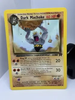 Pokemon TCG Dark Machamp 27/82 Dark Machoke 40/82 Machop 59/82 Team Rocket LP - Image 3