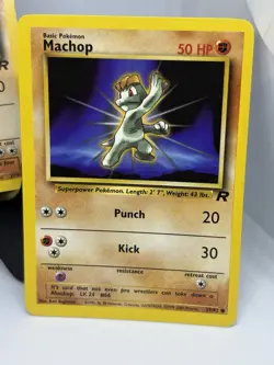 Pokemon TCG Dark Machamp 27/82 Dark Machoke 40/82 Machop 59/82 Team Rocket LP - Image 4