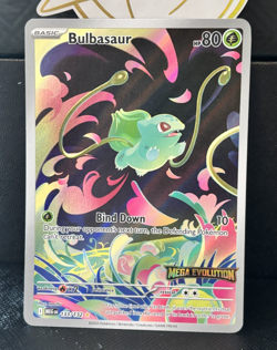 Pokemon TCG Mega Evolution Bulbasaur 133/132 Stamped Booster Promo NM - Image 1