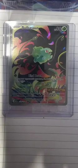 Bulbasaur 133/132 Sealed Mega Evolution Pokemon TCG Booster Box Stamped Promo - Image 1