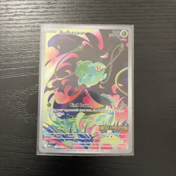 Pokemon TCG Mega Evolution Bulbasaur 133/132 Stamped Enhanced Booster Promo - Image 1