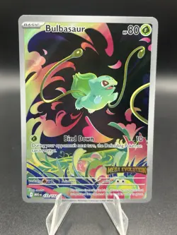 Pokemon TCG Mega Evolution Bulbasaur 133/132 Stamped Booster Promo - Image 1