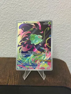 Pokemon TCG Mega Evolution Bulbasaur 133/132 Stamped Enhanced Booster Promo - Image 1