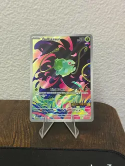 Pokemon TCG Mega Evolution Bulbasaur 133/132 Stamped Enhanced Booster Promo - Image 1