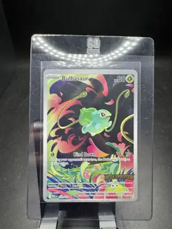Pokemon TCG Mega Evolution Bulbasaur 133/132 Stamped Enhanced Booster Promo - Image 1