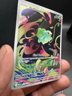 Pokemon TCG Mega Evolution Bulbasaur 133/132 Stamped Enhanced Booster Promo - Image 2