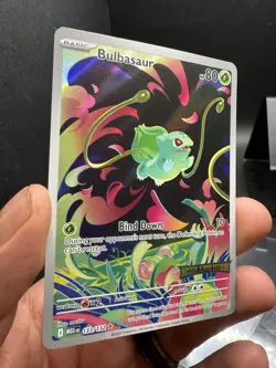 Pokemon TCG Mega Evolution Bulbasaur 133/132 Stamped Enhanced Booster Promo - Image 2