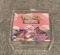 Pokemon TCG Fusion Strike Booster Box 36 Packs New Factory Sealed Arcylic Case - Image 1